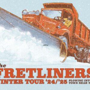 Graphic of snowplow saying Fretliners Winter Tour