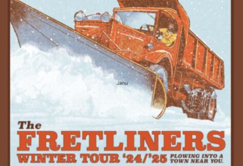 Graphic of snowplow saying Fretliners Winter Tour