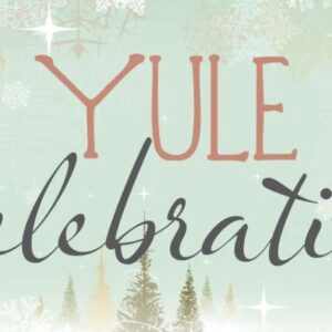 Graphic saying Yule Celebration