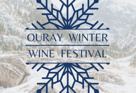 Blue snowflake logo for Ouray Winter Wine Festival