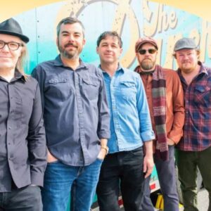 Photo of the five members of Steep Canyon Rangers